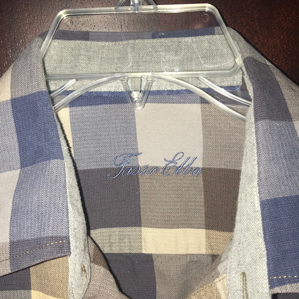 Men’s Tasso Elba Long Sleeve Botton Down Shirt - Picture 2 of 5